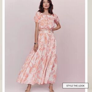 Ann Taylor Tiered Full Skirt & Top